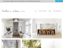 Tablet Screenshot of heatherawilsonarchitect.com